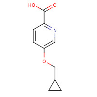 1266787-40-9 5-(cyclopropylmethoxy)pyridine-2-carboxylic acid chemical structure