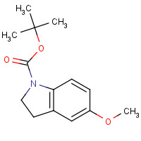 143262-11-7 tert-butyl 5-methoxy-2,3-dihydroindole-1-carboxylate chemical structure