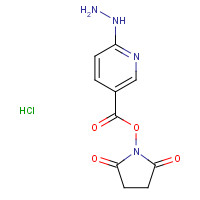 133081-27-3 (2,5-dioxopyrrolidin-1-yl) 6-hydrazinylpyridine-3-carboxylate;hydrochloride chemical structure