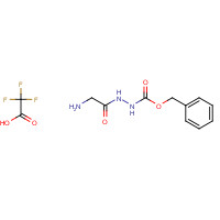 19704-03-1 benzyl N-[(2-aminoacetyl)amino]carbamate;2,2,2-trifluoroacetic acid chemical structure
