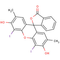 28213-82-3 3',6'-dihydroxy-4',5'-diiodo-2',7'-dimethylspiro[2-benzofuran-3,9'-xanthene]-1-one chemical structure