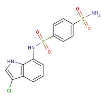 165668-41-7 4-N-(3-chloro-1H-indol-7-yl)benzene-1,4-disulfonamide chemical structure