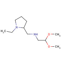 1300115-05-2 N-[(1-ethylpyrrolidin-2-yl)methyl]-2,2-dimethoxyethanamine chemical structure