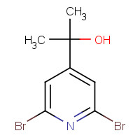 1411772-34-3 2-(2,6-dibromopyridin-4-yl)propan-2-ol chemical structure