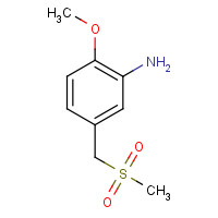 1116229-63-0 2-methoxy-5-(methylsulfonylmethyl)aniline chemical structure