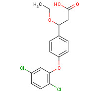 1202575-41-4 3-[4-(2,5-dichlorophenoxy)phenyl]-3-ethoxypropanoic acid chemical structure