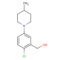 1242315-82-7 [2-chloro-5-(4-methylpiperidin-1-yl)phenyl]methanol chemical structure