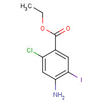 1057076-51-3 ethyl 4-amino-2-chloro-5-iodobenzoate chemical structure