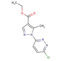 303144-30-1 ethyl 1-(6-chloropyridazin-3-yl)-5-methylpyrazole-4-carboxylate chemical structure