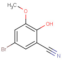 198280-95-4 5-bromo-2-hydroxy-3-methoxybenzonitrile chemical structure