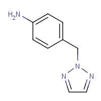 157846-00-9 4-(triazol-2-ylmethyl)aniline chemical structure
