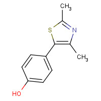 1215280-40-2 4-(2,4-dimethyl-1,3-thiazol-5-yl)phenol chemical structure