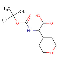 182287-49-6 2-[(2-methylpropan-2-yl)oxycarbonylamino]-2-(oxan-4-yl)acetic acid chemical structure