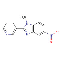 548739-21-5 1-methyl-5-nitro-2-pyridin-3-ylbenzimidazole chemical structure