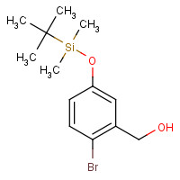 906673-48-1 [2-bromo-5-[tert-butyl(dimethyl)silyl]oxyphenyl]methanol chemical structure