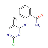 325702-63-4 2-[(2-chloro-5-methylpyrimidin-4-yl)amino]benzamide chemical structure