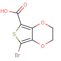 879896-63-6 5-bromo-2,3-dihydrothieno[3,4-b][1,4]dioxine-7-carboxylic acid chemical structure