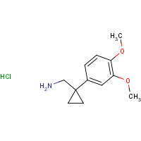 1208550-10-0 [1-(3,4-dimethoxyphenyl)cyclopropyl]methanamine;hydrochloride chemical structure