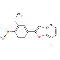 1360911-25-6 7-chloro-2-(3,4-dimethoxyphenyl)furo[3,2-b]pyridine chemical structure