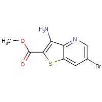 1206907-38-1 methyl 3-amino-6-bromothieno[3,2-b]pyridine-2-carboxylate chemical structure