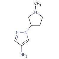 1356953-69-9 1-(1-methylpyrrolidin-3-yl)pyrazol-4-amine chemical structure