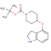 1001397-78-9 tert-butyl 4-(2,3-dihydro-1H-indol-4-yloxy)piperidine-1-carboxylate chemical structure