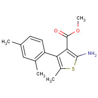 351156-17-7 methyl 2-amino-4-(2,4-dimethylphenyl)-5-methylthiophene-3-carboxylate chemical structure