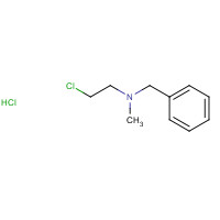 23510-18-1 N-benzyl-2-chloro-N-methylethanamine;hydrochloride chemical structure
