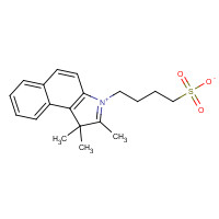 63149-24-6 4-(1,1,2-trimethylbenzo[e]indol-3-ium-3-yl)butane-1-sulfonate chemical structure