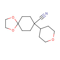 1202462-27-8 8-(oxan-4-yl)-1,4-dioxaspiro[4.5]decane-8-carbonitrile chemical structure