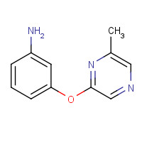 915707-61-8 3-(6-methylpyrazin-2-yl)oxyaniline chemical structure