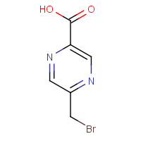 782434-80-4 5-(bromomethyl)pyrazine-2-carboxylic acid chemical structure
