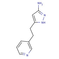 1000896-70-7 5-(2-pyridin-3-ylethyl)-1H-pyrazol-3-amine chemical structure