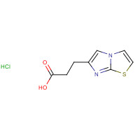 1187830-53-0 3-imidazo[2,1-b][1,3]thiazol-6-ylpropanoic acid;hydrochloride chemical structure