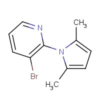 1021910-58-6 3-bromo-2-(2,5-dimethylpyrrol-1-yl)pyridine chemical structure