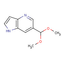 1015609-43-4 6-(dimethoxymethyl)-1H-pyrrolo[3,2-b]pyridine chemical structure