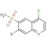 955879-84-2 7-bromo-4-chloro-6-methylsulfonylquinoline chemical structure
