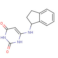 876408-66-1 6-(2,3-dihydro-1H-inden-1-ylamino)-1H-pyrimidine-2,4-dione chemical structure