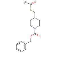 1355455-38-7 benzyl 4-(acetylsulfanylmethyl)piperidine-1-carboxylate chemical structure