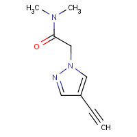 1400287-31-1 2-(4-ethynylpyrazol-1-yl)-N,N-dimethylacetamide chemical structure