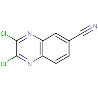 55686-33-4 2,3-dichloroquinoxaline-6-carbonitrile chemical structure