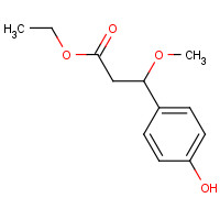1353893-67-0 ethyl 3-(4-hydroxyphenyl)-3-methoxypropanoate chemical structure