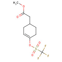 1109277-67-9 methyl 2-[4-(trifluoromethylsulfonyloxy)cyclohex-3-en-1-yl]acetate chemical structure