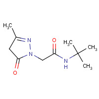 376592-62-0 N-tert-butyl-2-(3-methyl-5-oxo-4H-pyrazol-1-yl)acetamide chemical structure