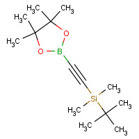 1073355-02-8 tert-butyl-dimethyl-[2-(4,4,5,5-tetramethyl-1,3,2-dioxaborolan-2-yl)ethynyl]silane chemical structure