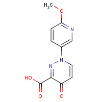 1314396-62-7 1-(6-methoxypyridin-3-yl)-4-oxopyridazine-3-carboxylic acid chemical structure