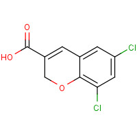 83823-07-8 6,8-dichloro-2H-chromene-3-carboxylic acid chemical structure