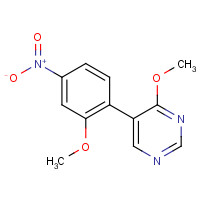 1357094-87-1 4-methoxy-5-(2-methoxy-4-nitrophenyl)pyrimidine chemical structure