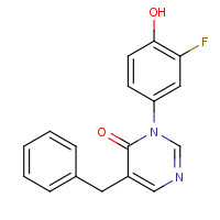 960299-00-7 5-benzyl-3-(3-fluoro-4-hydroxyphenyl)pyrimidin-4-one chemical structure