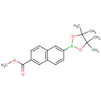 736989-93-8 methyl 6-(4,4,5,5-tetramethyl-1,3,2-dioxaborolan-2-yl)naphthalene-2-carboxylate chemical structure